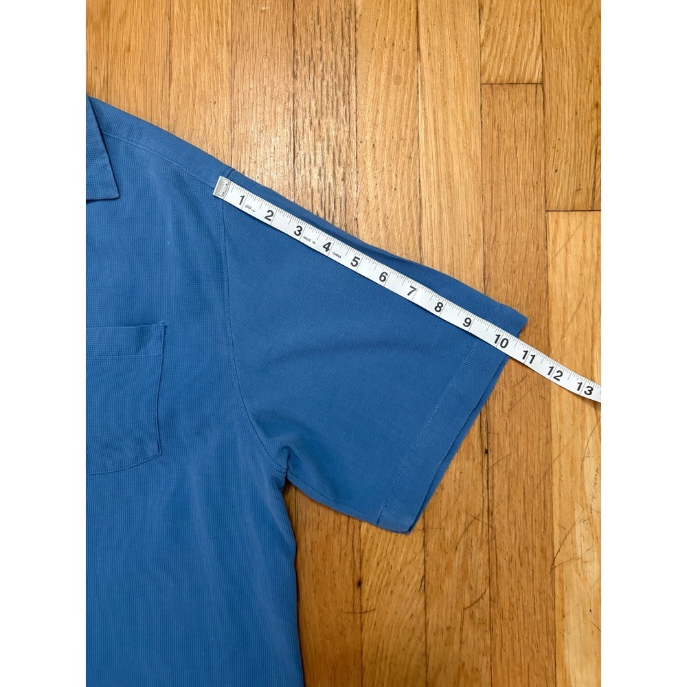 Tommy Bahama Silk Cotton Camp Shirt XL Blue Resort Casual - Picture 9 of 14